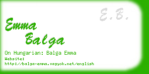 emma balga business card